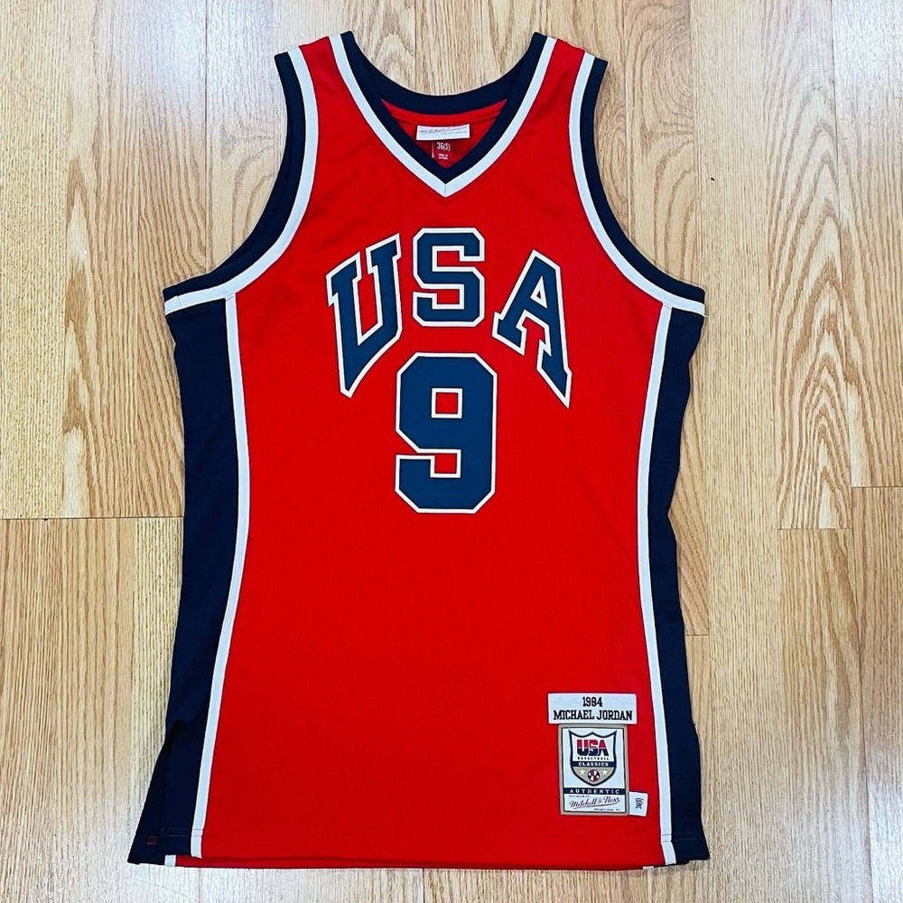 Vintage Michael Jordan Mitchell & Ness Olympic Jersey.